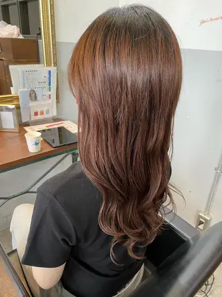 ロング 大内 志穂のヘアスタイル