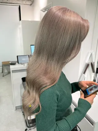 ロング カラー sio.nail&eyebrow salon shimokitazawa2号店所属・nailist mana𖤐´-のネイルデザイン