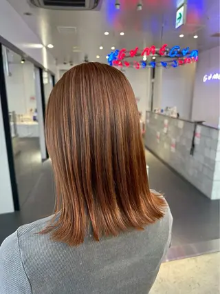 ミディアム カラー トップスタイリスト 👑田添幹宜のヘアスタイル