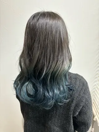 ロング カラー 原口 桃歌のヘアスタイル
