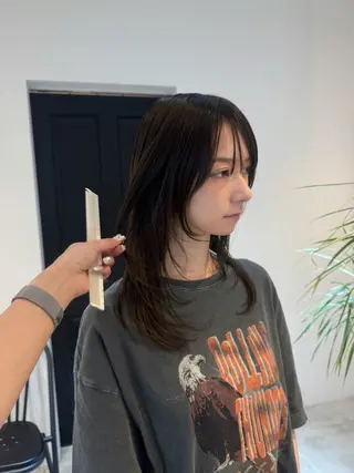 ミディアム ALLYS 渋谷店所属・最高級の艶のある カラーmei🎨のヘアスタイル