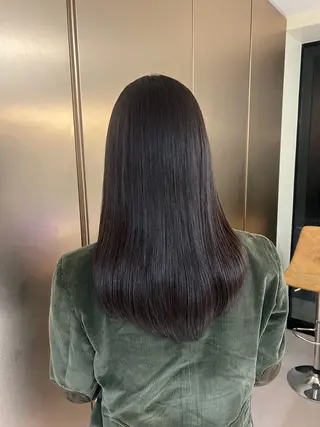 ロング パーマ カット無料｜レイヤー カット｜韓国モテへアのヘアスタイル