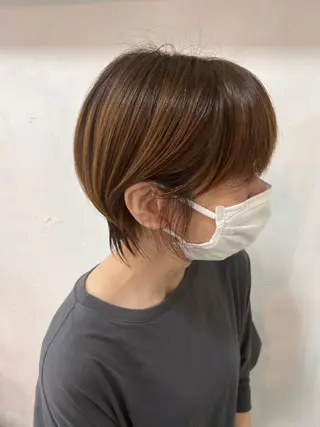 ショート カラー ハピネスクローバー学園前所属・✨ミニモ指名奈良1位 ✨濱崎のヘアスタイル