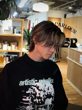 ミディアム カラー ROSIER所属・ウルフカット 🐺ｾﾝﾀﾞｱｶﾈのヘアスタイル