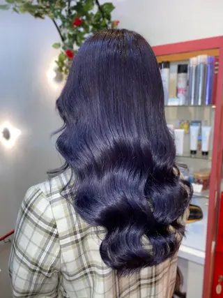 ロング ゆぴ☾‪/推しカラー /ハイトーンのヘアスタイル