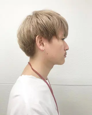 メンズ ショートボブ /綾華のヘアスタイル