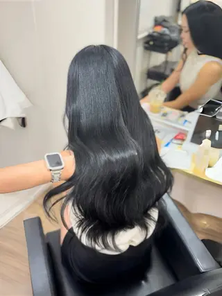 ロング カラー ヘアアレンジ 茶屋町/ワンカラー RAN　モデル募集中のヘアスタイル