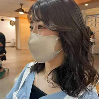 ミディアム 🌼RIKA🌼レデ ィース専門💖のヘアスタイル