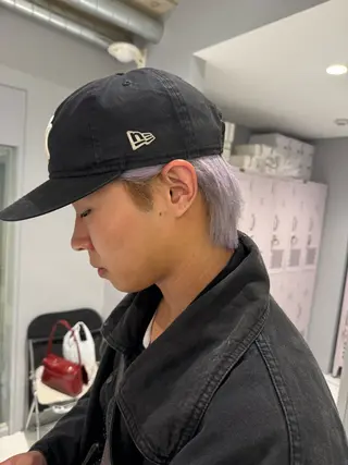 ショート カラー メンズ 艶 ケアブリーチ 🎀🩵RISAのヘアスタイル