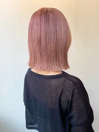 ミディアム カラー 顔周りカット/ボブ/ ツヤ髪/coconaのヘアスタイル