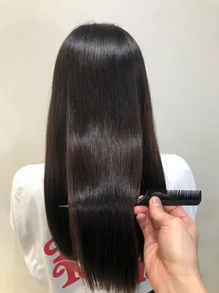 ロング コテ巻き風パーマ/ 髪質改善/河島恭平のヘアスタイル