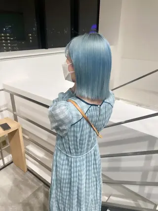 ショート カラー ヘアアレンジ ミニボブ/ブリーチ 🌈MISATOのヘアスタイル