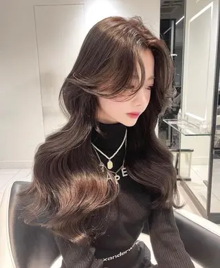 ロング カラー ヘアアレンジ 💎韓国ヘア/ 艶カラー💎souのヘアスタイル