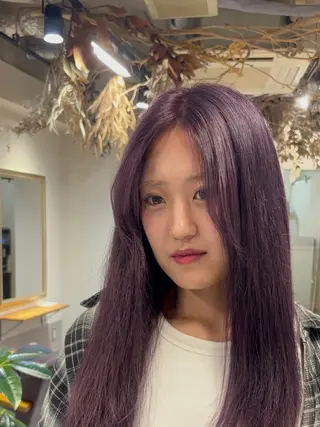ロング 【ブリーチラベンダー の神様】💗髙島隆世のヘアスタイル