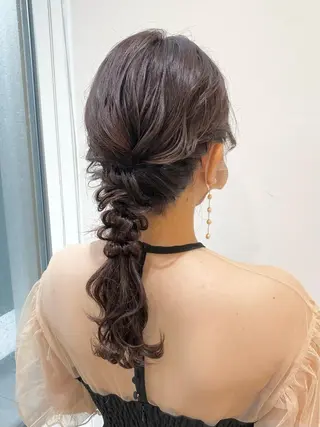 ヘアアレンジ 似合わせ艶髪カラー ❤️ハダユミのヘアスタイル