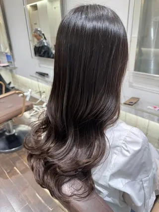 ロング パーマ GO TODAY シェアサロン 銀座Arc店所属・デジタルパーマ🫧 韓国風ヘア🫧サクラのヘアスタイル