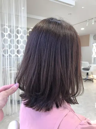 ミディアム カラー レイヤー×髪質改善✨ 渋谷/佐藤侑哉のヘアスタイル