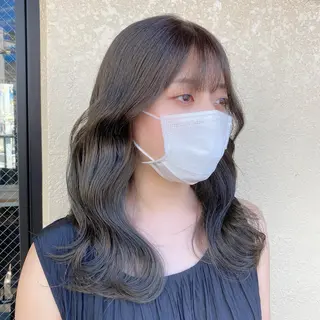 セミロング カラー 韓国レイヤー/ 顔周り💕田中将吾のヘアスタイル