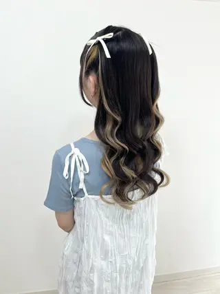 セミロング ヘアアレンジ ヘアセットサロン /上坪愛美のヘアスタイル