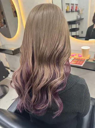 セミロング 🧋ミルクティー 職人🧋のヘアスタイル