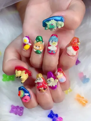 ネイル シェアサロンLei.g(レイジー)所属・3Dアートネイル💗 都築レナのネイルデザイン