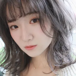 ミディアム カラー 韓国風レイヤーカット 🇰🇷❕モカのヘアスタイル