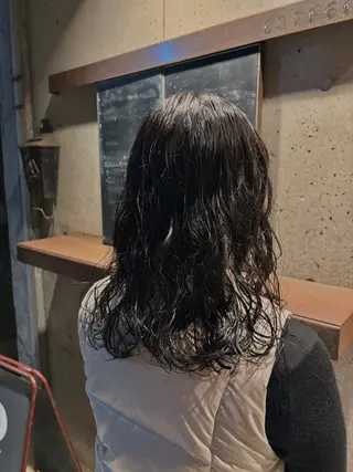 ミディアム パーマ 水原波津輝/ボブ /ニュアンスパーマのヘアスタイル