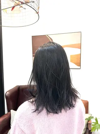 セミロング カラー 村上 滉弥のヘアスタイル