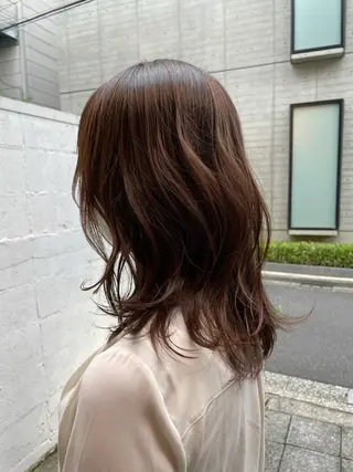 セミロング カラー ツヤ美髪💐 髪質改善/高山愛来のヘアスタイル