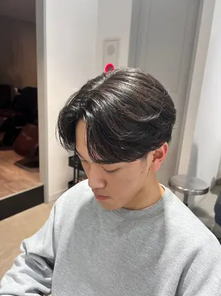 ミディアム パーマ メンズ メンズカットパーマ ✂️ JOYAのヘアスタイル