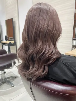 セミロング カラー 中澤 壱太のヘアスタイル