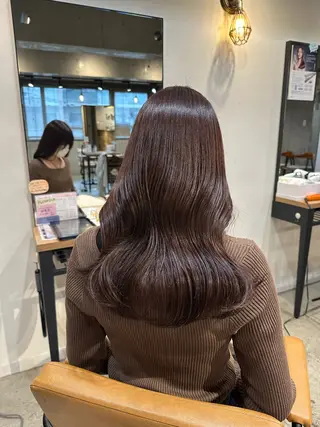 ロング 韓国レイヤー・ボブ/ 暖色⭐️優香⭐️のヘアスタイル