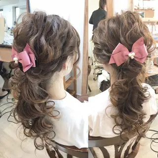 ロング ヘアアレンジ ヘアメ/着付け 清水玲歌のヘアスタイル