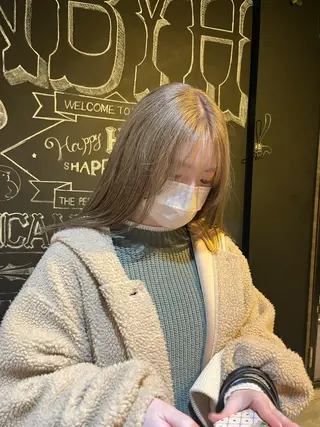 カラー the OSCAR所属・韓国ヘアスタイリスト Harukaのヘアスタイル