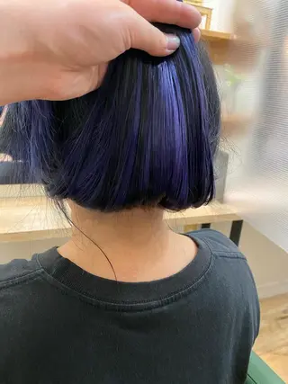 ロング カラー 康本 瑞季のヘアスタイル