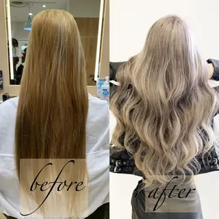 ロング カラー ヘアアレンジ TATSUYA アートディレクターのヘアスタイル