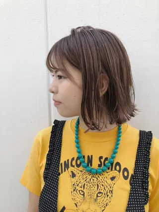 ショート カラー ノグチ ユウキ/ボブのヘアスタイル