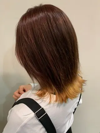 ショート カラー 店長/髪質改善/ ナチュラル/松若 優のヘアスタイル