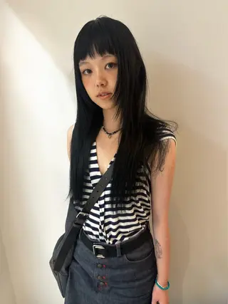 ロング カラー @明治神宮前 MISAのヘアスタイル