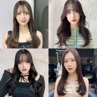 ロング レイヤー、美髪矯正 🌹韓国ヘア芹奈のヘアスタイル