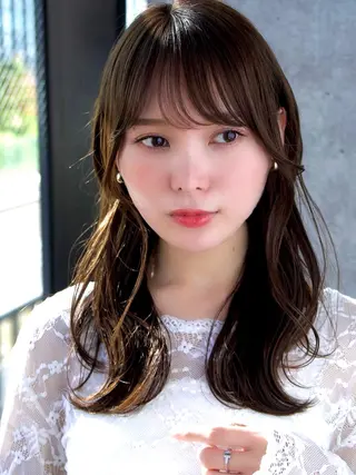 ロング カラー SALOWIN原宿AROA店所属・顔まわり神カット✂︎ 齋藤雄大【表参道】のヘアスタイル