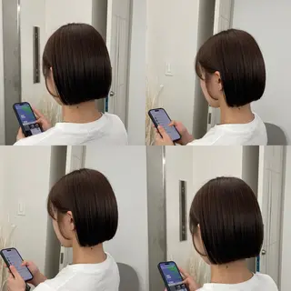 ショート カラー 江坂トレンド韓国風 髪質改善shinoのヘアスタイル