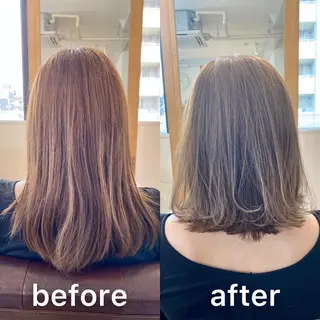 ミディアム カラー KIZU 髪質改善 オカルト怪談のヘアスタイル