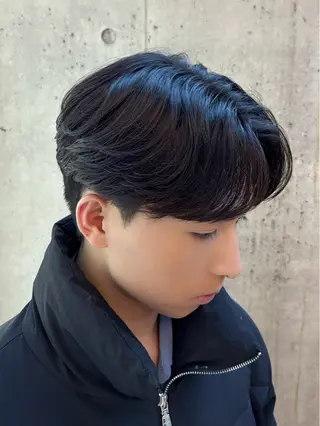 ショート パーマ メンズ カルマパーマ韓国ヘア shiryuのヘアスタイル