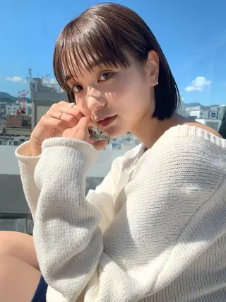 カラー YUNA★ メンズパーマのヘアスタイル