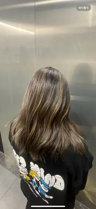 ロング カラー カラーブリーチ特化 石原勇希のヘアスタイル