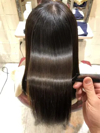 セミロング カラー PANOL 秀島のヘアスタイル