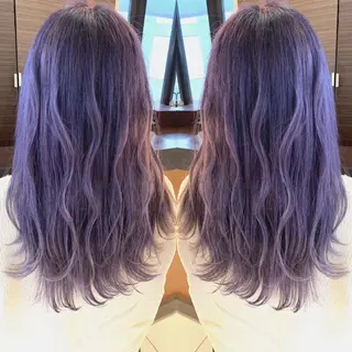 セミロング カラー ヘアアレンジ Merci メルシー 福岡、今泉のヘアスタイル