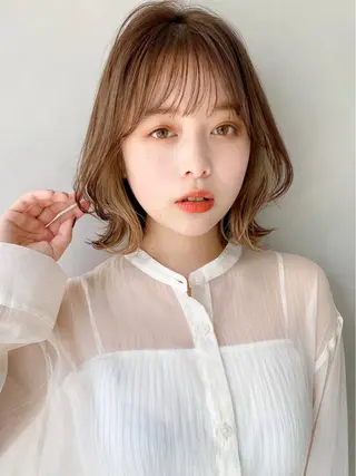 ミディアム カラー kohana 🎀韓国ヘア🎀🤍のヘアスタイル