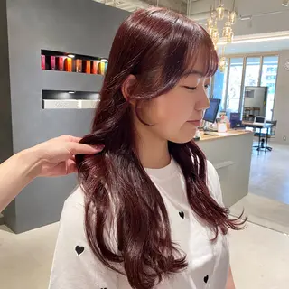 ロング カラー yukari🌷名駅 *大人かわいい艶髪のヘアスタイル